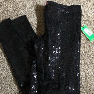 Women’s black sequin leggings